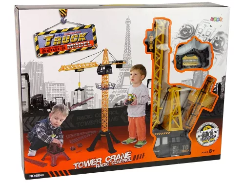 Építőipari daru Távirányítóval vezérelhető 90 cm magas Eiffel-torony építmény