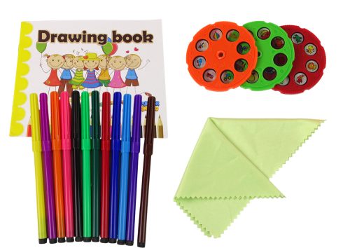 DINOSZAURUSZ ASZTAL PROJEKTORRAL RAJZOLÁSHOZ + KIEGÉSZÍTŐK SÁRGA SZÍNŰ