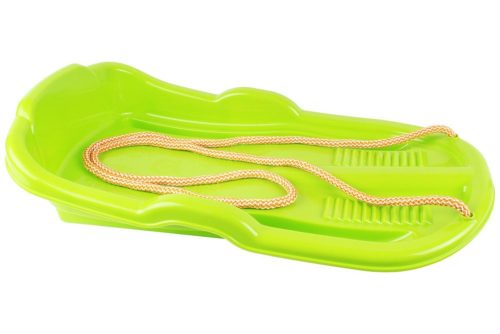 Műanyag száncsúszda kötéllel, zöld 6481