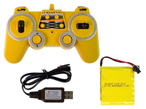 Nagyméretű, kék színű, távirányítású teherautó Mercedes Arocs 1:20-as konténerrel, 58 cm hosszú