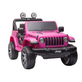   Elektromos kisautó Jeep Wrangler Rubicon DK-JWR555 Rózsaszín