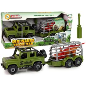 Csináld magad zöld dinoszaurusz terepszállító autó