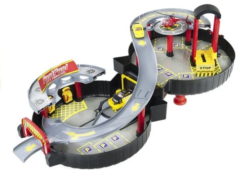 Parkoló Autó Garázs Bőrönd Kör Kétszintes