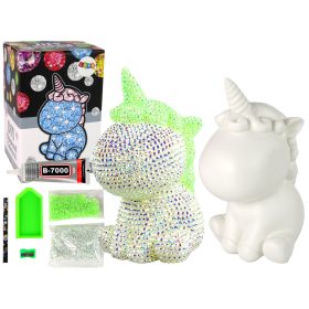 Kreatív Unicorn Kit DIY Diamonds Crystals Green