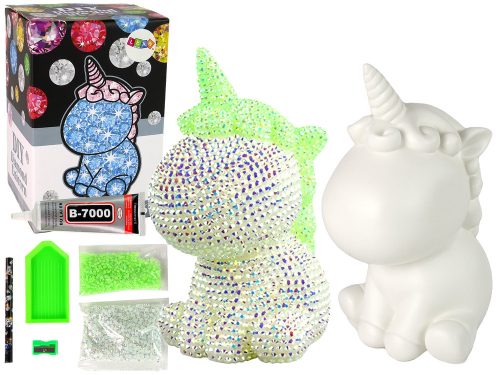 Kreatív Unicorn Kit DIY Diamonds Crystals Green