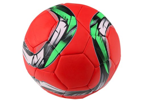 Piros nagy futballlabda 24 cm 5-ös méret