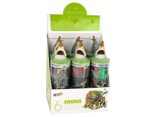 Tengeri állatok cápafigurák készlet 12db. Tartozékok csőben