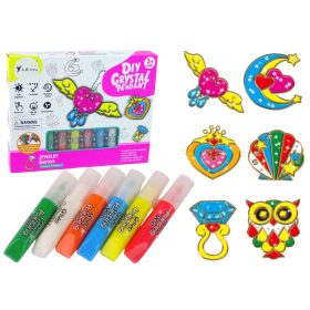   Ólomüveg festés Medálok Megszilárdult Festék Ékszer 6 db.