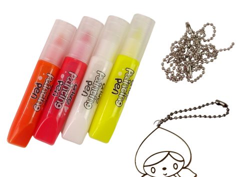 Ólomüveg festés medálok Fusing Paint Princess 6 db.