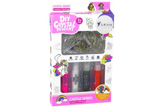 Ólomüveg festés medálok Fusing Paint Princess 6 db.