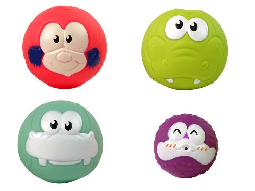 Fürdőjáték mini kosárlabda zsiráf gumilabdák