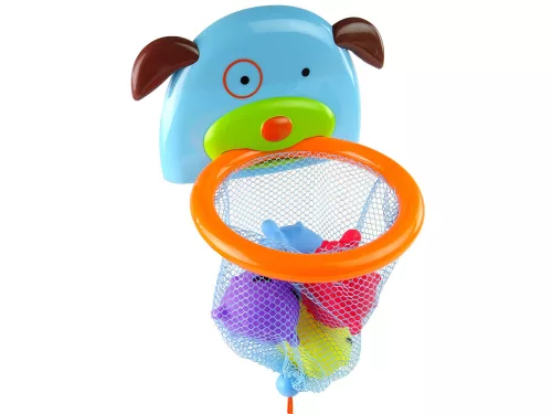 Fürdőjáték mini kosárlabda kutya gumihal