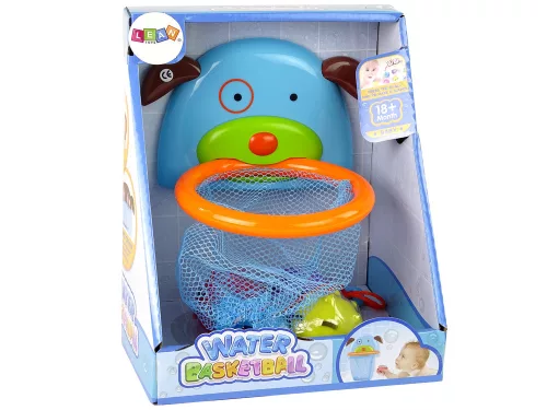 Fürdőjáték mini kosárlabda kutya gumihal