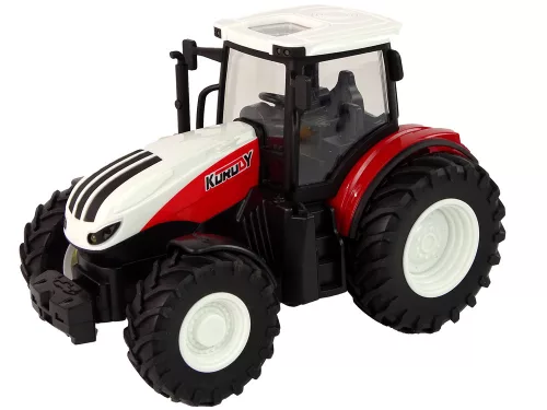 Mezőgazdasági traktor 1:24 Távirányítású R/C Pilot Farm Fehér Piros
