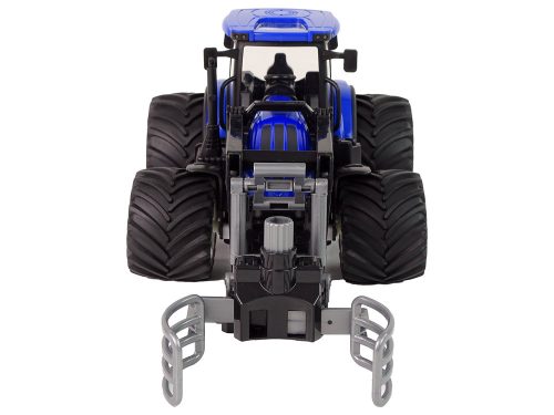Távirányítós traktor markolókarral Kék