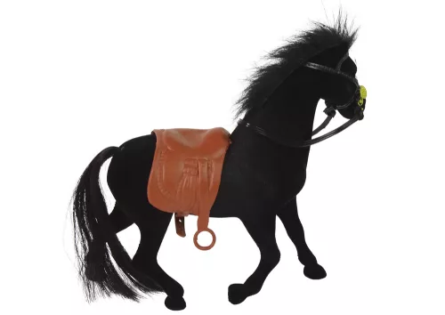 Velvet Horse figura Fekete
