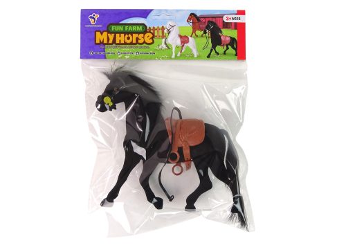 Velvet Horse figura Fekete