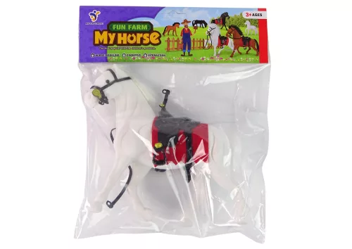 Fehér Ló Nyeregfarm figura