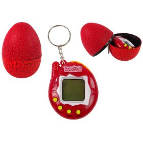 Tamagotchi tojásos játék elektronikus kisállat piros