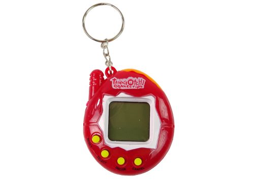 Tamagotchi tojásos játék elektronikus kisállat piros