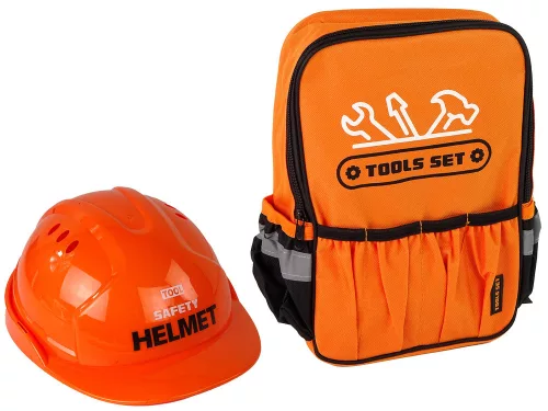 Barkácskészlet hátizsák Helmet Tools narancs színben