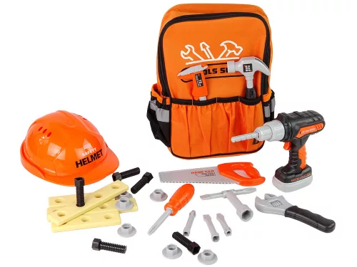 Barkácskészlet hátizsák Helmet Tools narancs színben