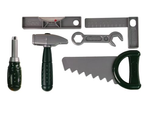 Barkácskészlet bőröndben csavarhúzó elemekkel, zöld