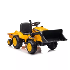 Akkumulátoros traktor pótkocsival S617 sárga
