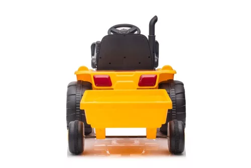 Akkumulátoros traktor pótkocsival S617 sárga