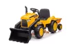 Akkumulátoros traktor pótkocsival S617 sárga