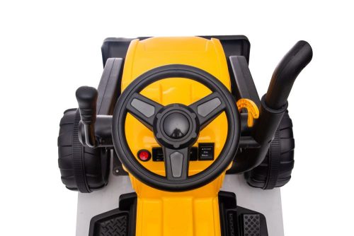 Akkumulátoros traktor pótkocsival S617 sárga