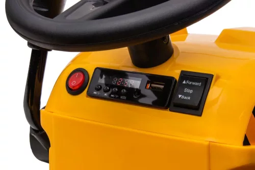 Akkumulátoros traktor pótkocsival S617 sárga