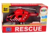 Tűzoltó-mentő helikopter Red Sound Lights propellerek