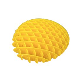   Interaktív stresszoldó játék, sárga, 10x8x2cm, finommotorika fejlesztésére, 3 éves kortól ajánlott gyermekeknek - LEAN Toys