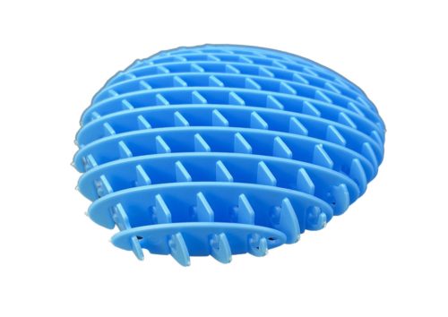 Interaktív stresszoldó játék, kék, 10x8x2cm, finommotorika fejlesztésére, 3 éves kortól ajánlott gyermekeknek - LEAN Toys