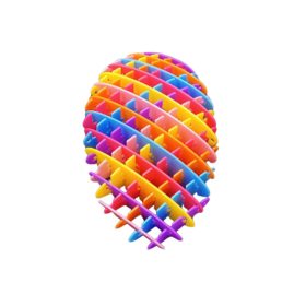   Interaktív stresszoldó játék, szivárvány színű, 10x8x2cm, finommotorika fejlesztésére, 3 éves kortól ajánlott gyermekeknek - LEAN Toys