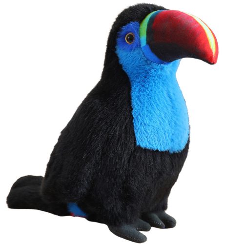 Plüss Toucan Bird Mascot ennivaló kék 20cm