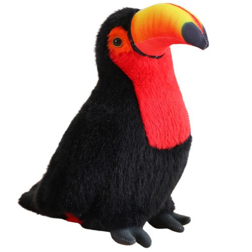 Plüss Toucan Bird plüss kabalája ennivaló piros 20cm