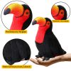 Plüss Toucan Bird plüss kabalája bújós játék piros 30cm