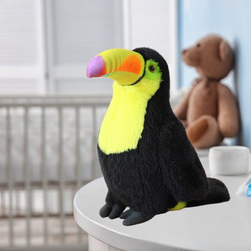 Plüss Toucan Bird plüssjáték kabalája ennivaló sárga 35cm