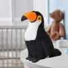 Plüss Toucan Bird plüss kabalája ennivaló fehér 35cm
