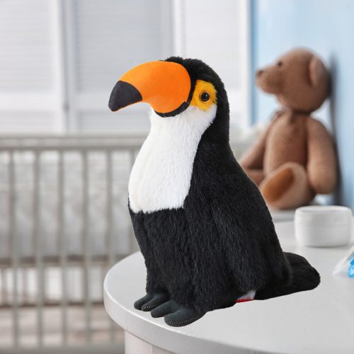 Plüss Toucan Bird plüss kabalája ennivaló fehér 35cm