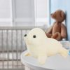 Plüss Fóka Plüss Játék Kabala Ölelnivaló Játék Fehér 24cm