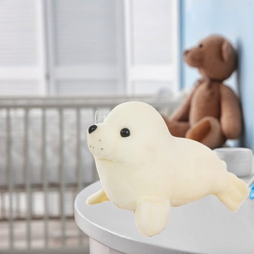 Plüss Fóka Plüss Játék Kabala Ölelnivaló Játék Fehér 24cm