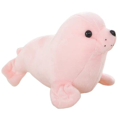 Plüss Fóka Plüss Játék Plüss Kabala Ölelnivaló Játék Rózsaszín 24cm