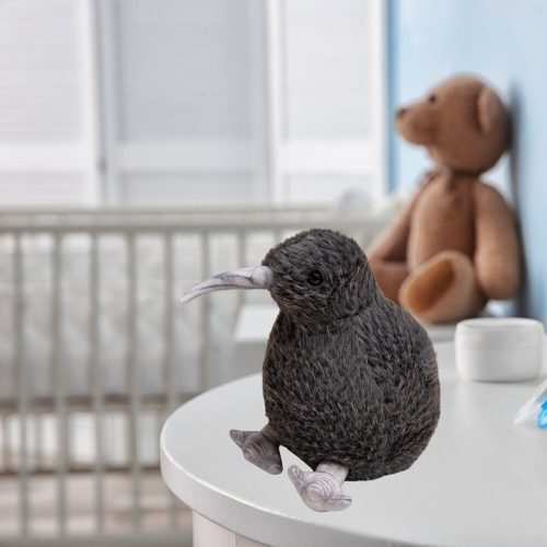 Plüss Kiwi madár plüss kabalája bújós játék fekete 17cm