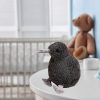 Plüss Kiwi madár plüss kabalája bújós játék fekete 21cm