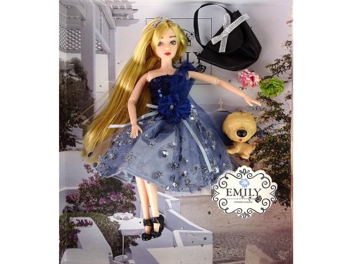 Baba Emily baba kutyus erszényes virágokkal