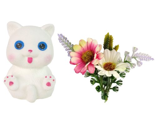 Emily hosszú hajú fehér macska baba baba