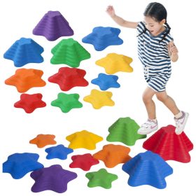 Érzékszervi út kövek 4 méretű 6 színes kövek